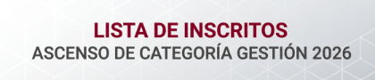 Lista de inscritos Examen de Ascenso de Categoría 2026